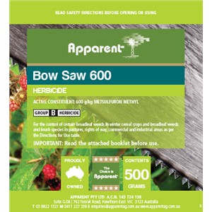 Bow Saw Metsulfuron 600 Herbicide 500gm