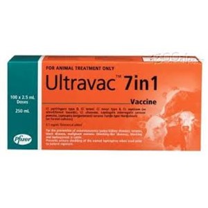 Ultravac 7in1 250ml - 100 Head Cattle Pack