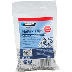 Netting Clips Red 16mm x 2.0mm 500pk
