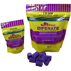DIFENATE Surefire Rat/Mice Blocks Purple1kg