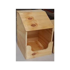 Poultry Layer Box Timber 1 Hole Flat Pack