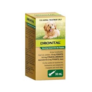 Drontal Worming Suspension for Puppies 30ml