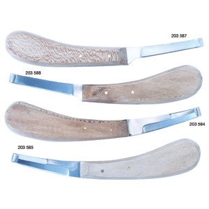 Hoof Knife Plain Pack Double Edge Left