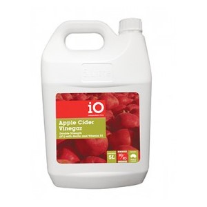 iO Apple Cider Vinegar 8% Plus GARLIC 5ltr