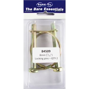 Bare essentials Locking Pins 8mm (5/16") 2pk Bare Co 