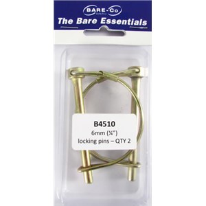 Bare essentials Locking Pins 6mm (1/4") 2pk Bare Co 