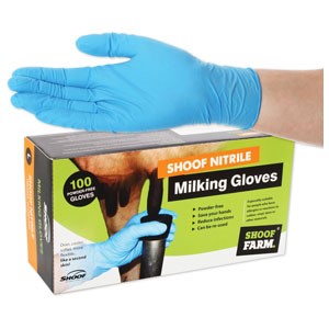 Milking Gloves Shoof Nitrile Lg/100     