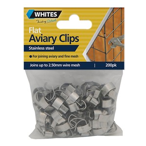 Aviary Clips Flat 200Pk 