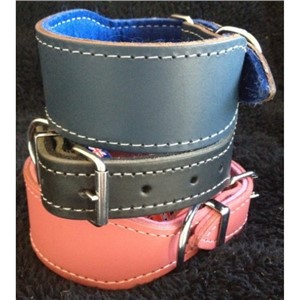 Whippet Leather Collar LG40 40cm All Colours