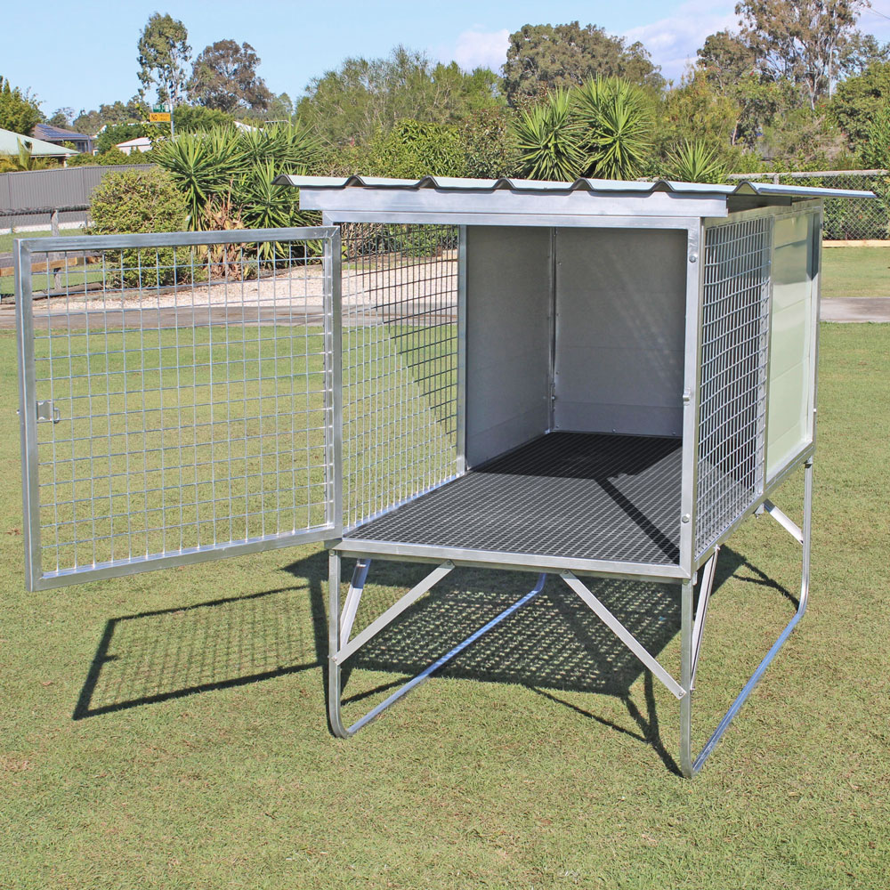 Aussie Box 1 Bay Dog Kennel FRP Floor