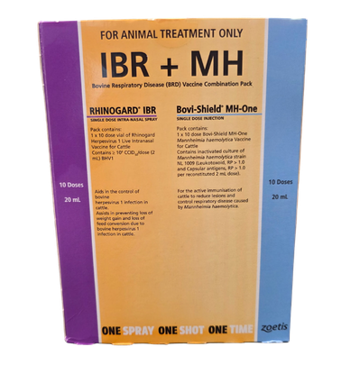 Rhinogard IBR+ MH Bovi Shield COMBI Pack (10 Dose) 20ml Zoetis