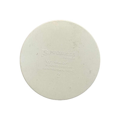 PVC 100mm Push On Cap