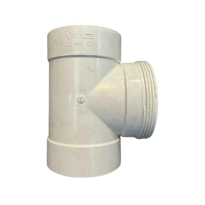 PVC 90mm x 90 deg T Junction