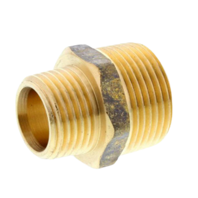 Brass Reducing Hex Nipple 20mm