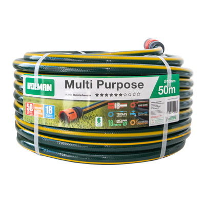 Holman Multi Purpose Hose 18mm x 50m Fitted