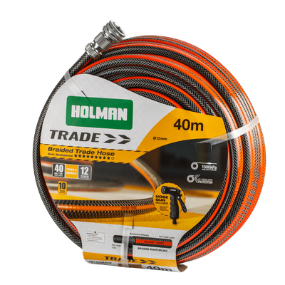 Holman Trade Hose 12mm x 40m Fitted with Gun