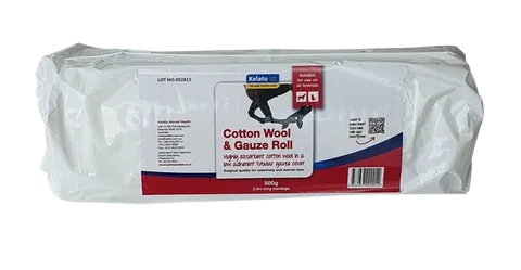 Kelato Cotton Wool & Gauze Rolls 500g