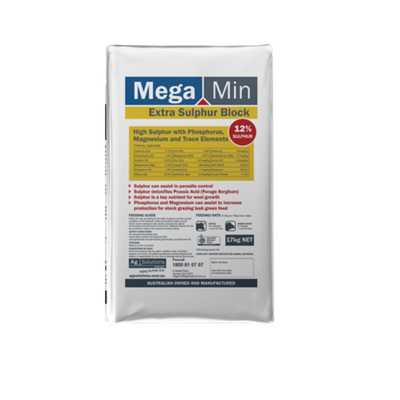 MegaMin Lick Block Extra Sulphur Block 17kg