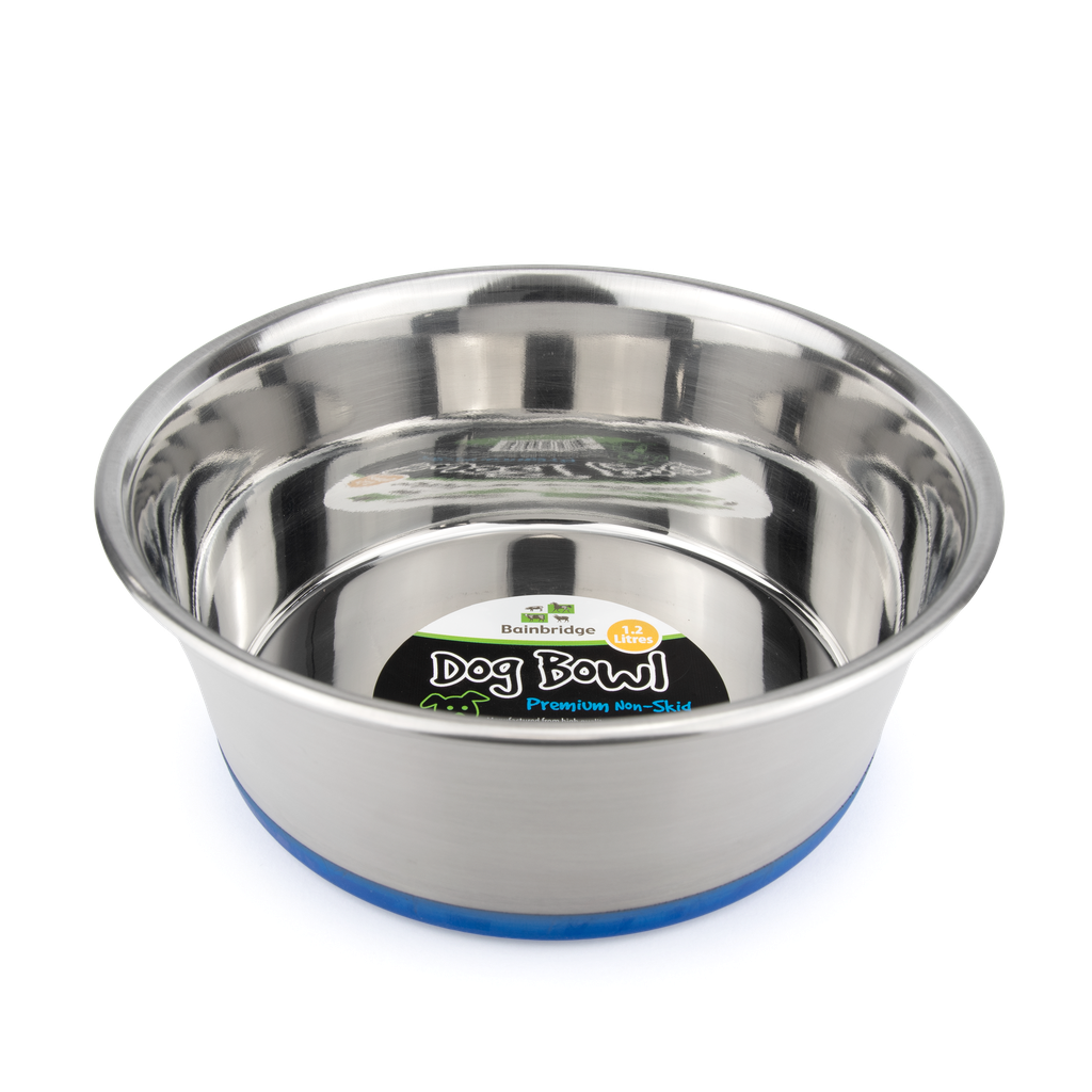 Bainbridge Dog Bowl Stainless Steel Non-Skid Base 525ml
