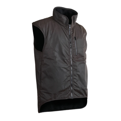 Oilskin Classic Brown Fur Lined Vest