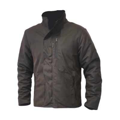 Oilskin Brown Long Sleeve Field Jacket