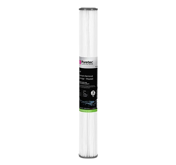 Pleated Sediment Cartridge 20 x 2.5 inch 5 Micron PL052 Puretec
