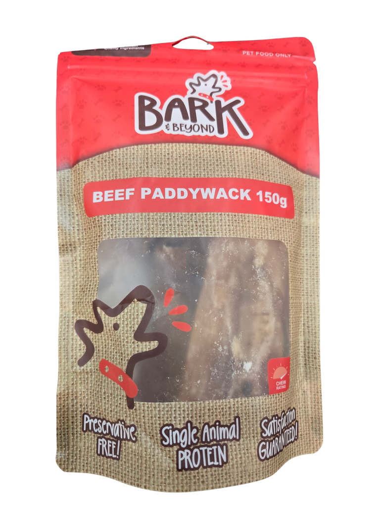 Bark & Beyond Beef Paddywack 150g Pk