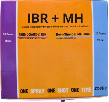 Rhinogard IBR+ MH Bovi Shield COMBI Pack (10 Dose) 20ml Zoetis