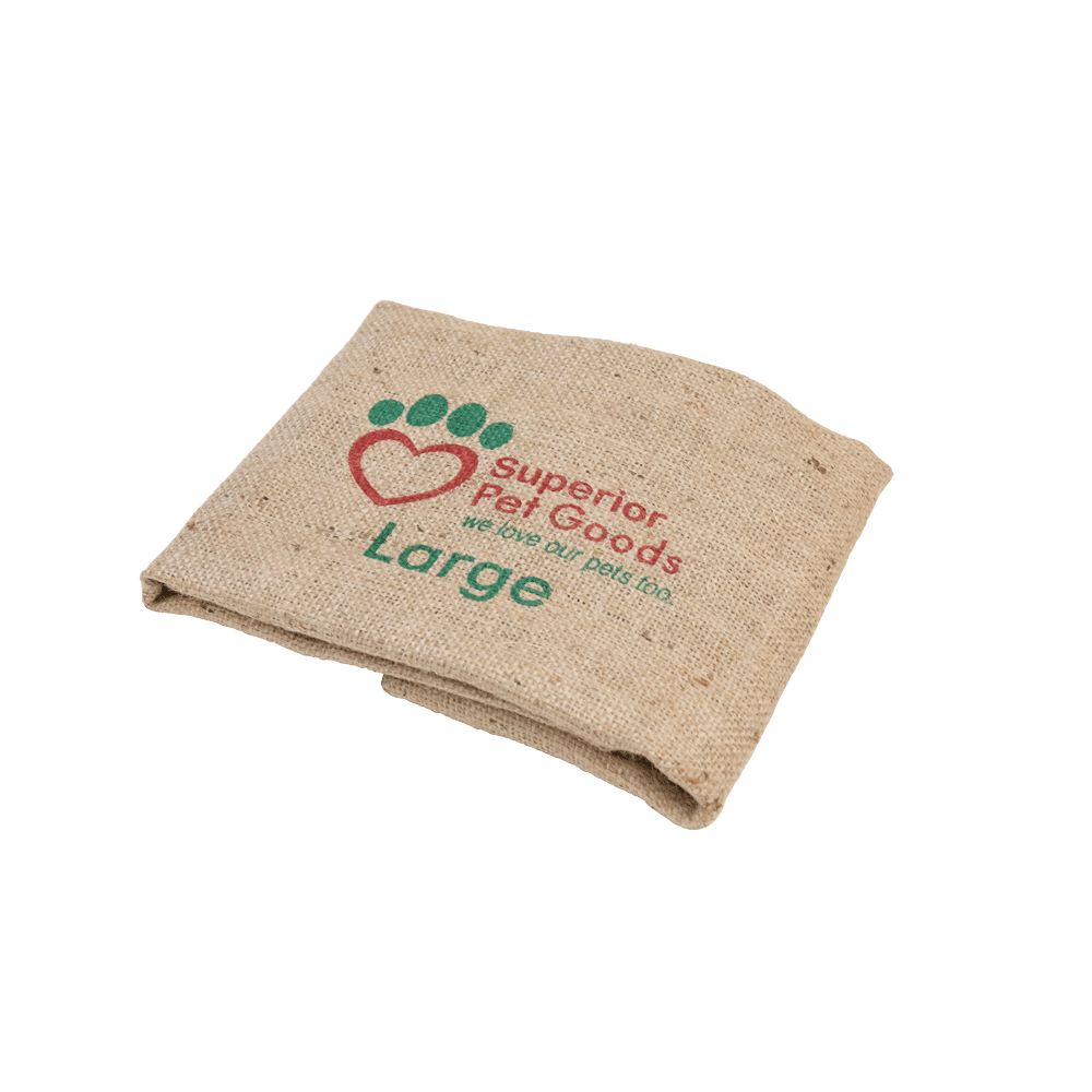 Hessian Dog Bed Cover Large FITTED