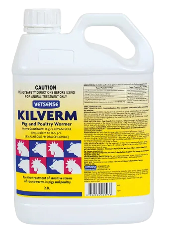Kilverm Pig and Poultry Wormer 2.5L