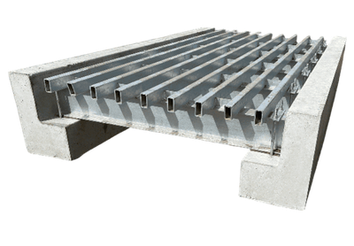 Galvanised Cattle Grid 3m x 1.95m With Concrete Base JMH 