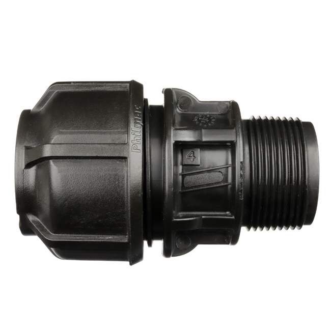 End Connector Metric 40x1-1/2" MI Philmac