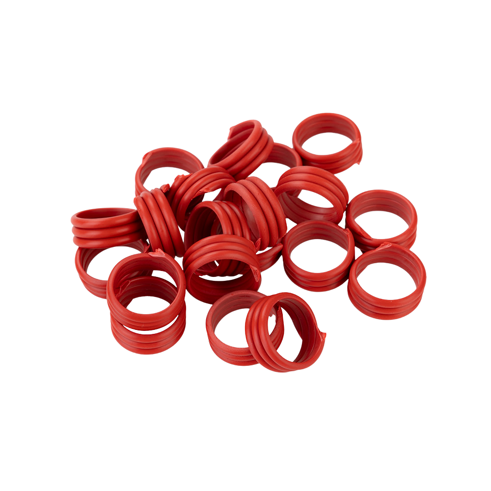 Poultry Leg Bands Plastic 16mm Red Sold As Each