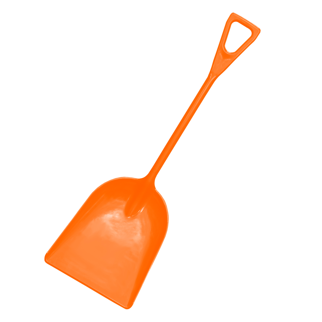 Plastic Grain Shovel Orange D-Handle 1.8kg