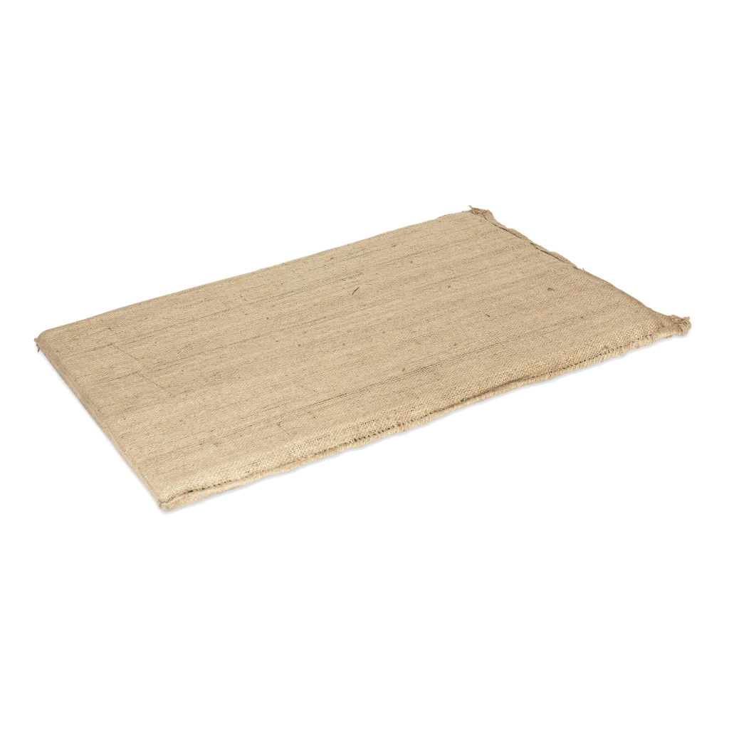 Hessian Dog Bed Foam Mat Med