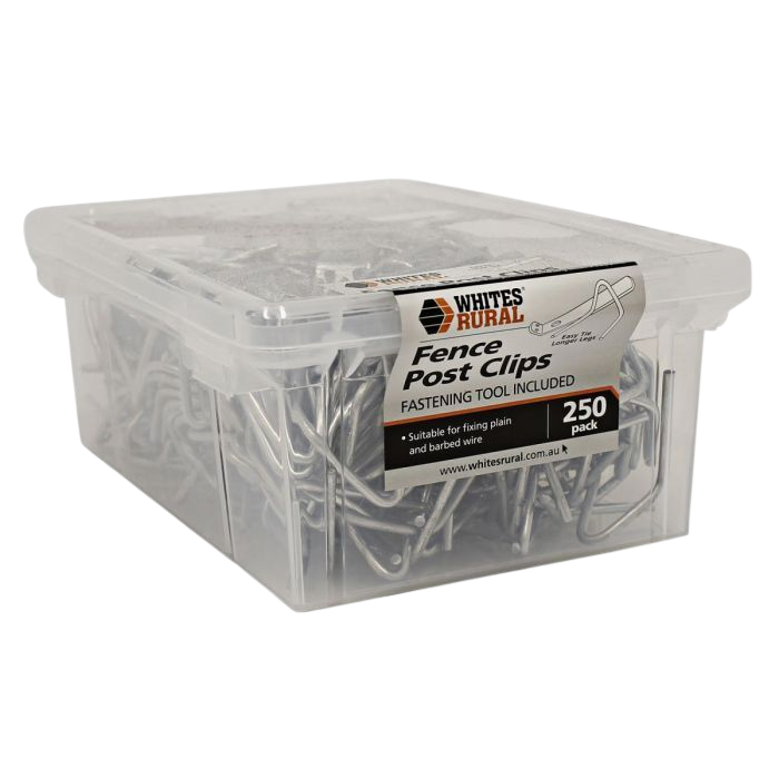 Fence Post Clips Whites Wires 250pk