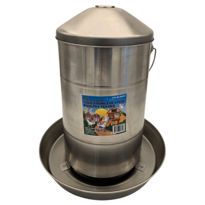 Poultry Drinker Stainless Steel 12L Greenleaf