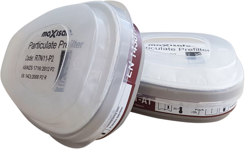 A1 Gas and P2 Pre Filter Combo for Maxiguard Chemical Silicone Half Mask Respriator