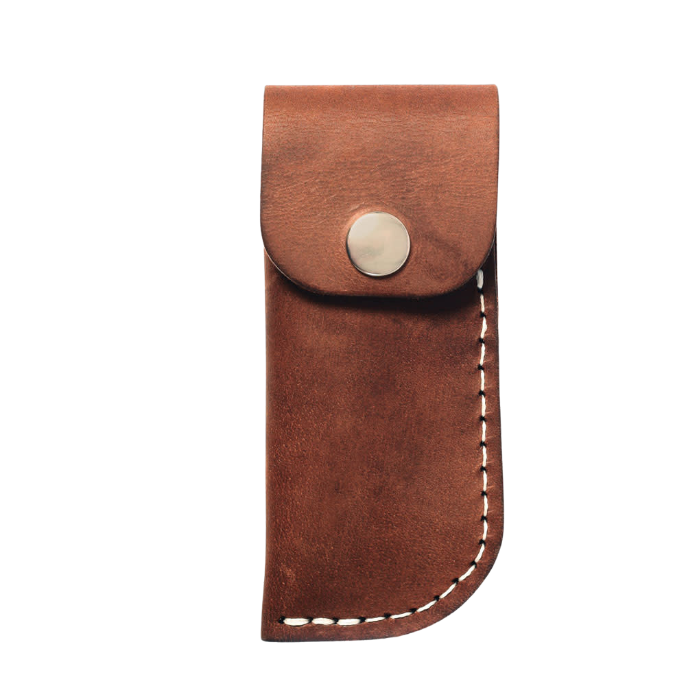 Knife Pouch Leather Stitched 11cm