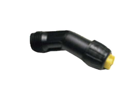 Rapid Spray elbow with fan nozzle