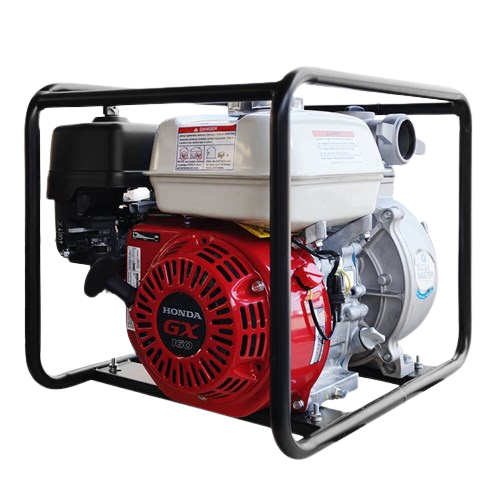 Water Master Transfer Pump 2" 4.8HP Honda GX with Roll Frame
