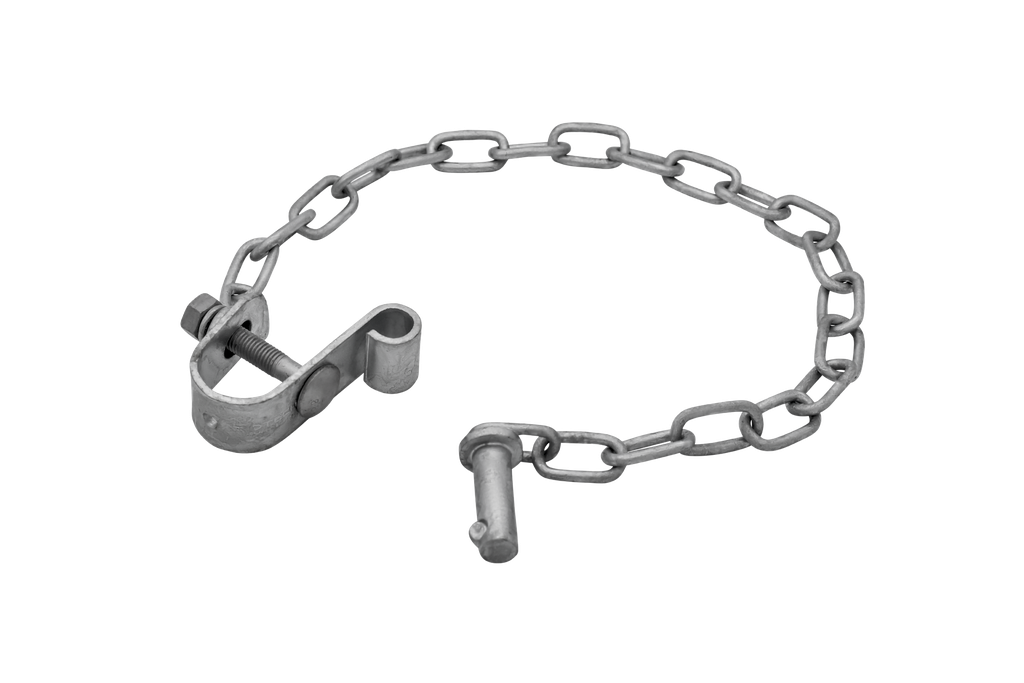 25NB Bolt-On Pin Latch with 500mm Chain
