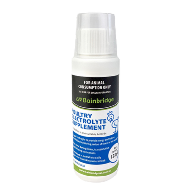 Bainbridge Poultry Electrolyte Supplement 125ml