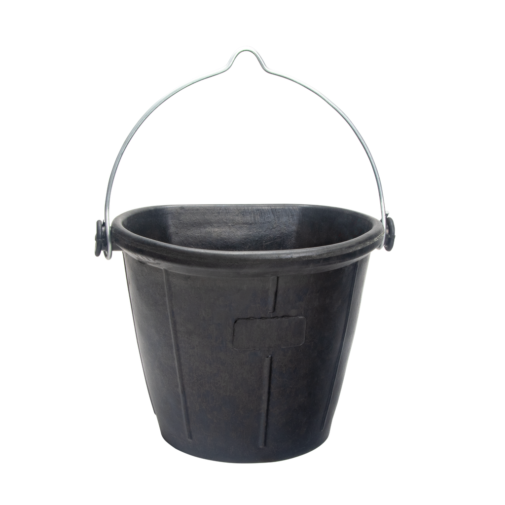 Recycled Tyre Rubber Flat Back Bucket 18L