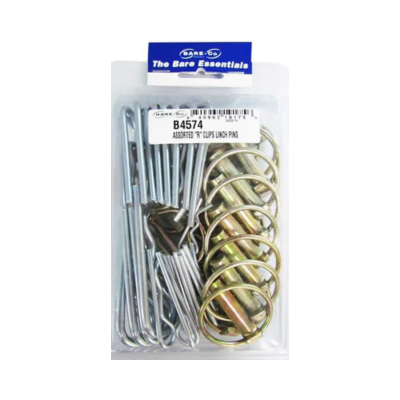 Bare essentials Assorted R Clip and Linch Pins 10 pack Bare Co