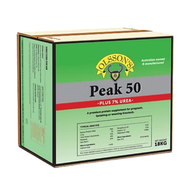Olsson Peak 50 + 7% Urea Block (Not for Horses) 18 kg