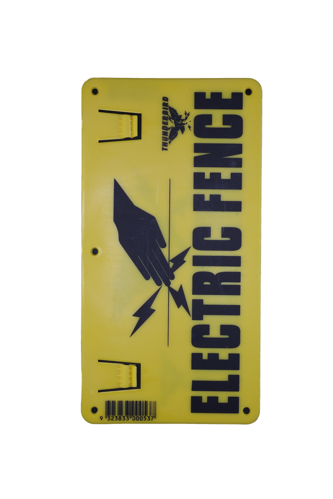Sign Electric Warning D/Sided EF15 Thunderbird EA