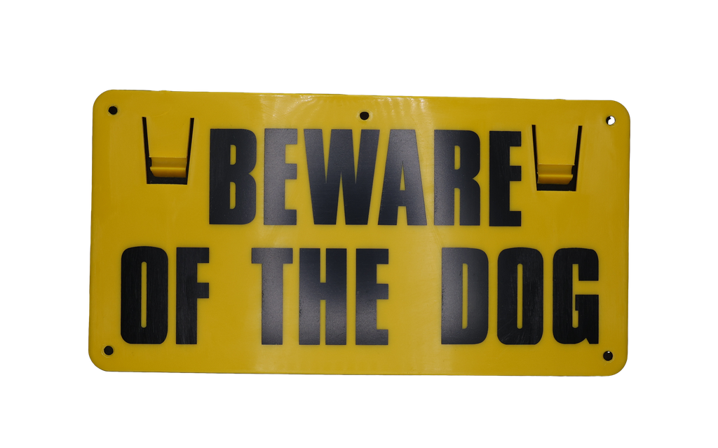 Sign Beware of the Dog Thunderbird EA