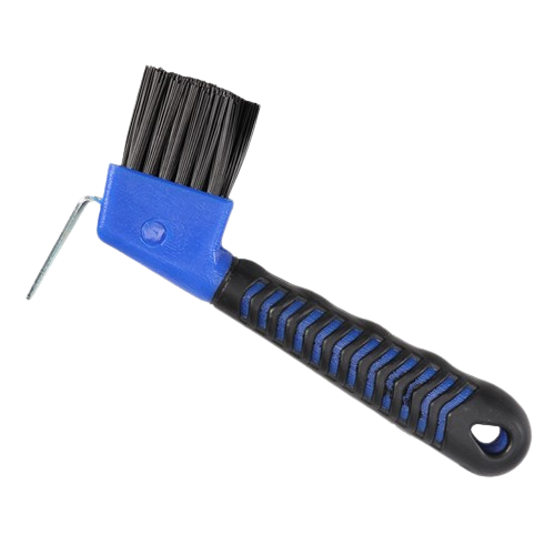 Hoof Pick with Brush Soft Grip