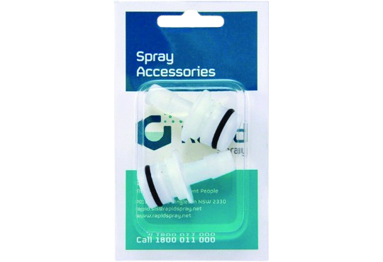 Rapid Spray Quick Attach 12mm Straight 2pk for 5900/7900 Series Delvan pumps and Rapid Line